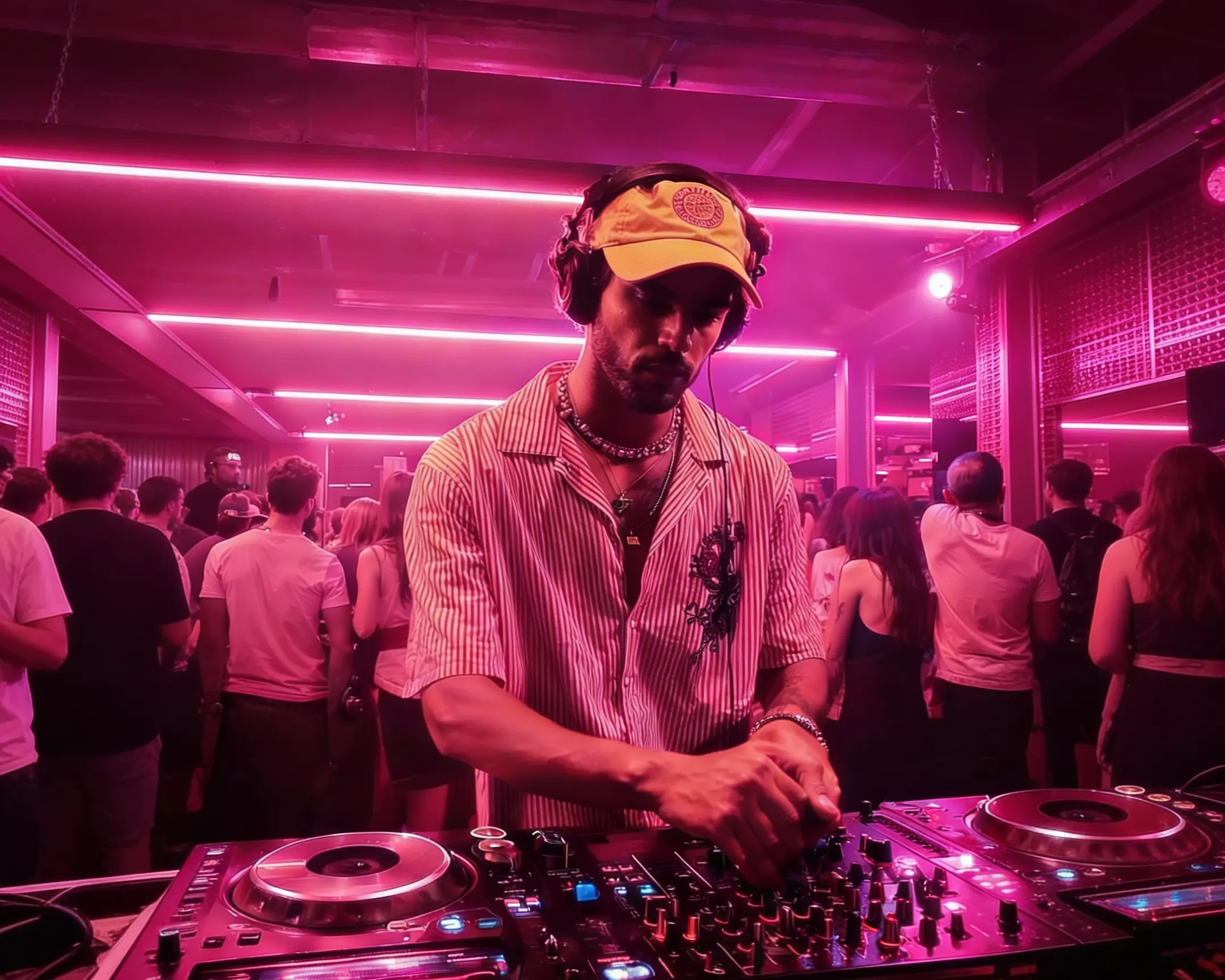 DJ recibiendo peticiones por QR en el móvil